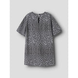 Name It Night Owl Grey Leopard Nkfleo Twill Kjole 4002-Td T