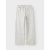 Name It Light Grey Melange Nkfkarrie Wide Sweat Bukser Unb