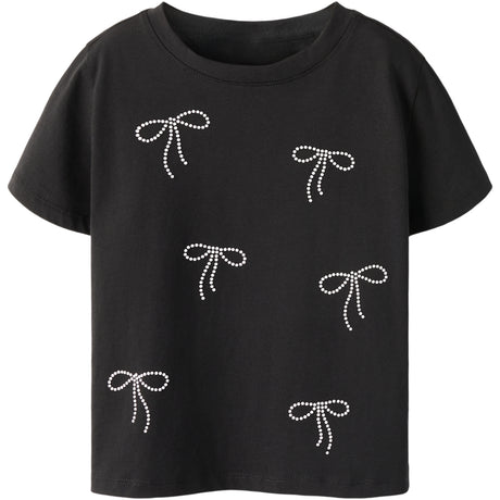 Name It Black Nkfluelle Ss Nreg Top