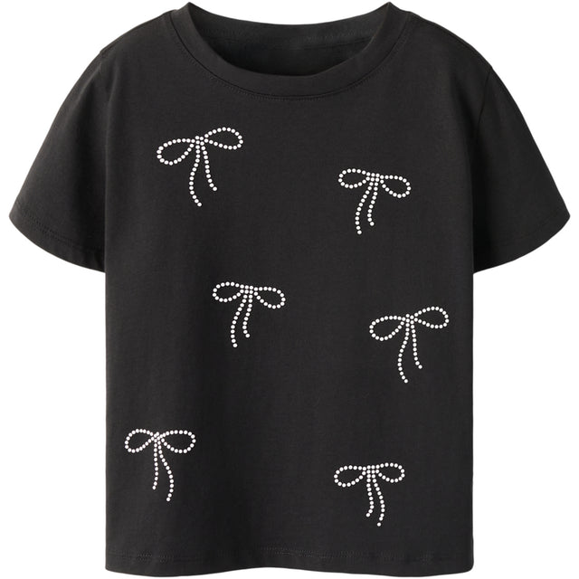 Name It Black Nkfluelle Ss Nreg Top