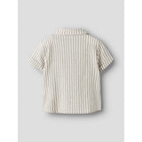 Name It Chateau Gray Cloud Dancer Nmmfedenis Ss Skjorte