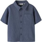 Name It Vintage Indigo Nmmfaher Ss Skjorte