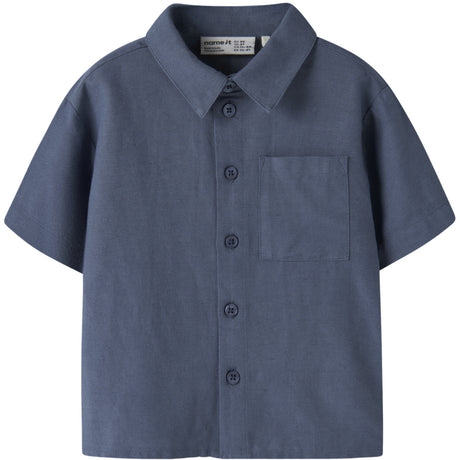 Name It Vintage Indigo Nmmfaher Ss Skjorte