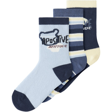 Name It Blue Fog Nmmdarvin 3P Strømper