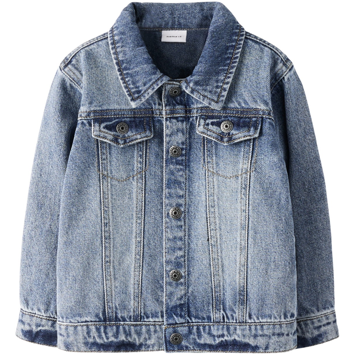 Name It Medium Blue Denim Nmmnick Ls Dnm Jakke 3148-Xs D
