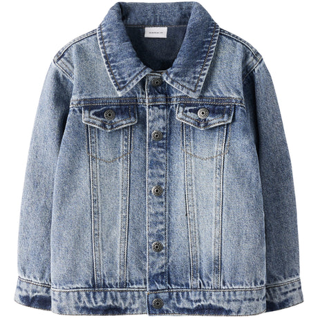 Name It Medium Blue Denim Nmmnick Ls Dnm Jakke 3148-Xs D