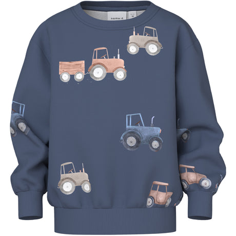 Name It Vintage Indigo Nmmfotractor Ls Nreg Sweat Bru