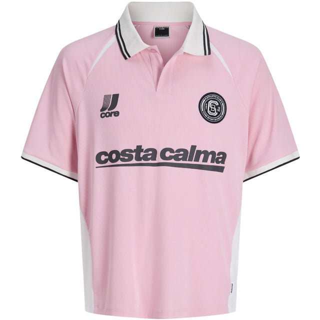Jack & Jones Junior Sweet Lilac Jcoclub Ribbed Football Polo Ss Jnr