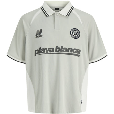 Jack & Jones Junior Vapor Blue Jcoclub Ribbed Football Polo Ss Jnr