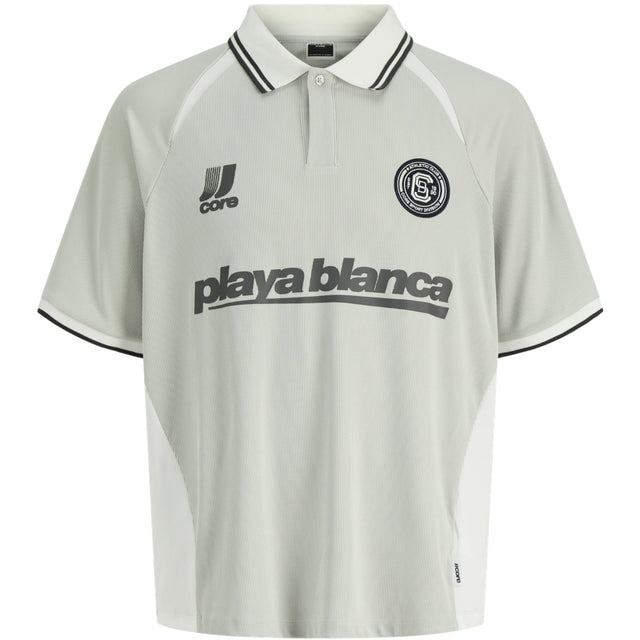 Jack & Jones Junior Vapor Blue Jcoclub Ribbed Football Polo Ss Jnr