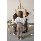 Silly Silas Granola X Cream Striped Special Footless Strømpebukser