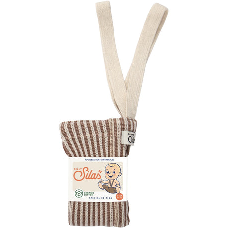 Silly Silas Granola X Cream Striped Special Footless Strømpebukser