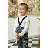 Silly Silas Black X White Checked Special Footless Strømpebukser