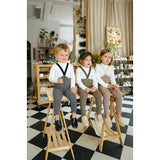 Silly Silas Seaweed Brown X Peanut Striped Special Footed Strømpebukser