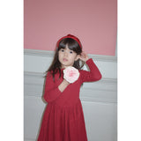 Konges Sløjd Red/Glitter Fløjl Sløjfe Hairbrace