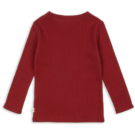 Konges Sløjd Red Dahlia Minnie Bluse Gots