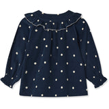 Fliink Insignia Blue AOP Dolly Dot Bluse