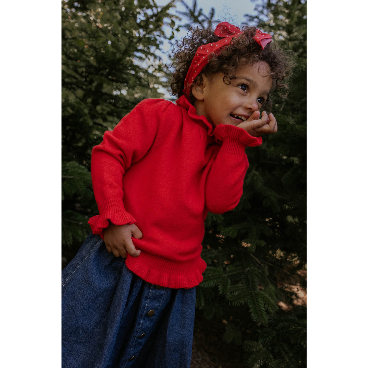 Fliink Pompeian Red Abby Bluse