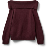 Sofie Schnoor Plum SawaSY Strikbluse