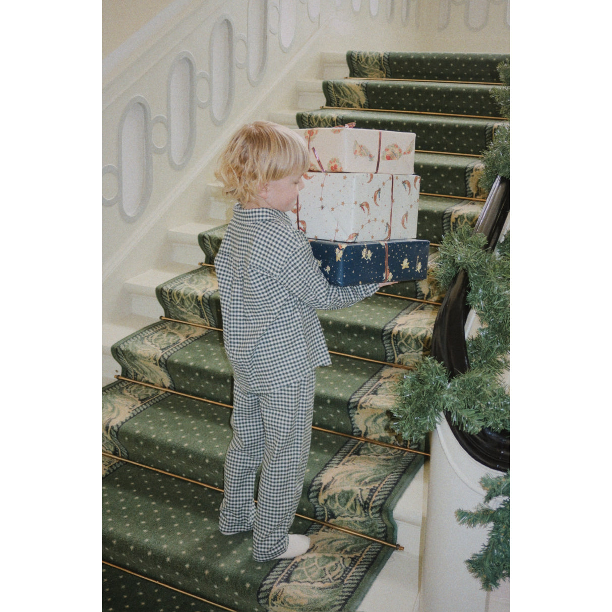 Konges Sløjd Green Check Foret Ls Skjorte Gots