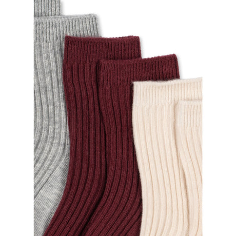 Konges Sløjd Mix Pack 3 Pak Rib Strømper