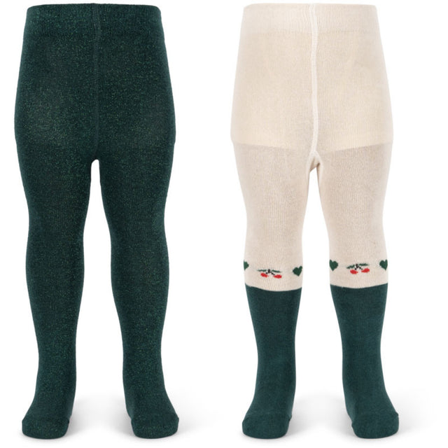 Konges Sløjd Cherry Mix 2 Pak Lurex Strømpebukser