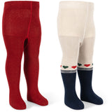 Konges Sløjd Heart Mix 2 Pak Lurex Strømpebukser