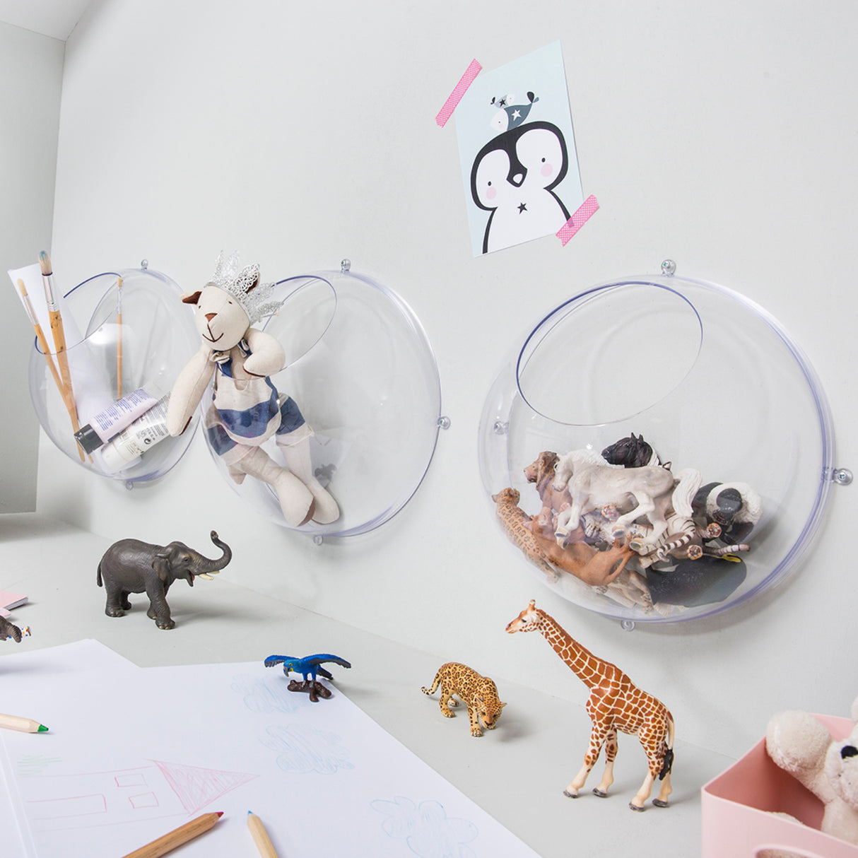 Koziol Crystal Clear Væghængt Opbevaring ORION