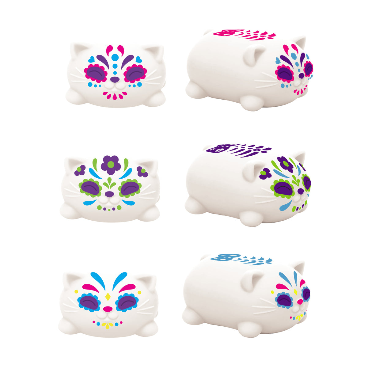 NeeDoh Sugar Skull Cats 3 Asst. CDU