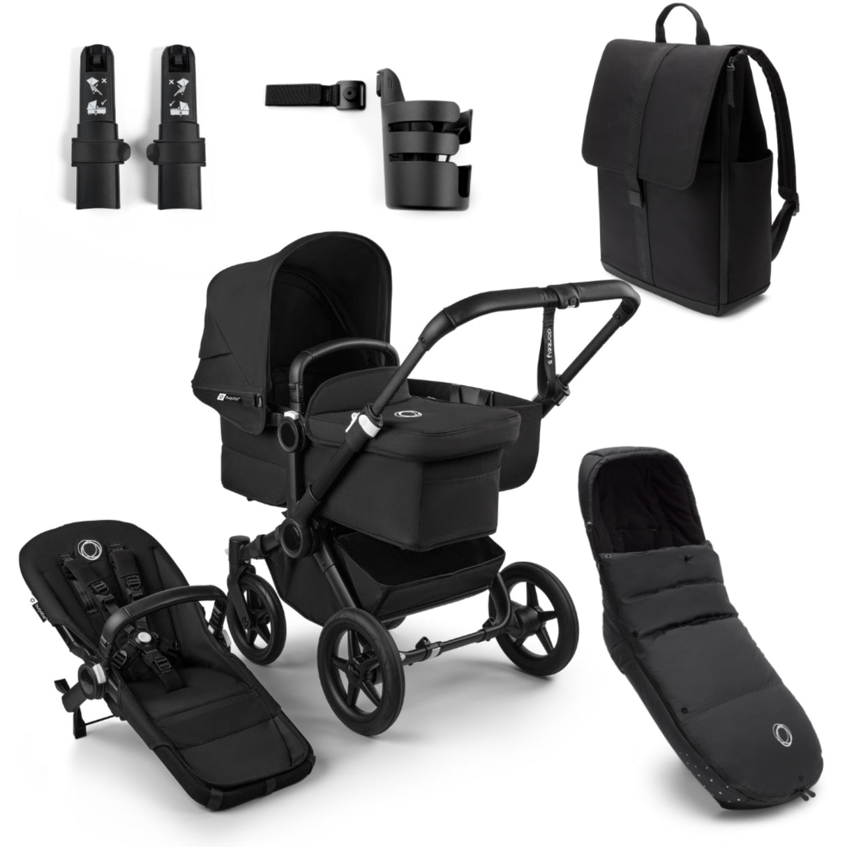 Bugaboo Donkey 5 Mono Bundle Midnight Black