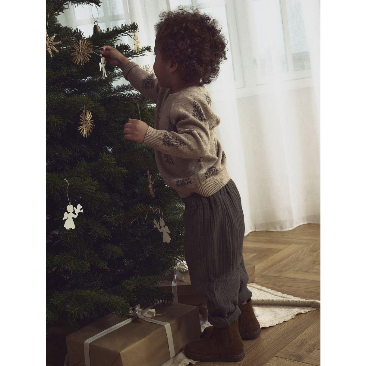 Lil'Atelier Oxford Tan Nmngalto Bob Ls Strik Lil