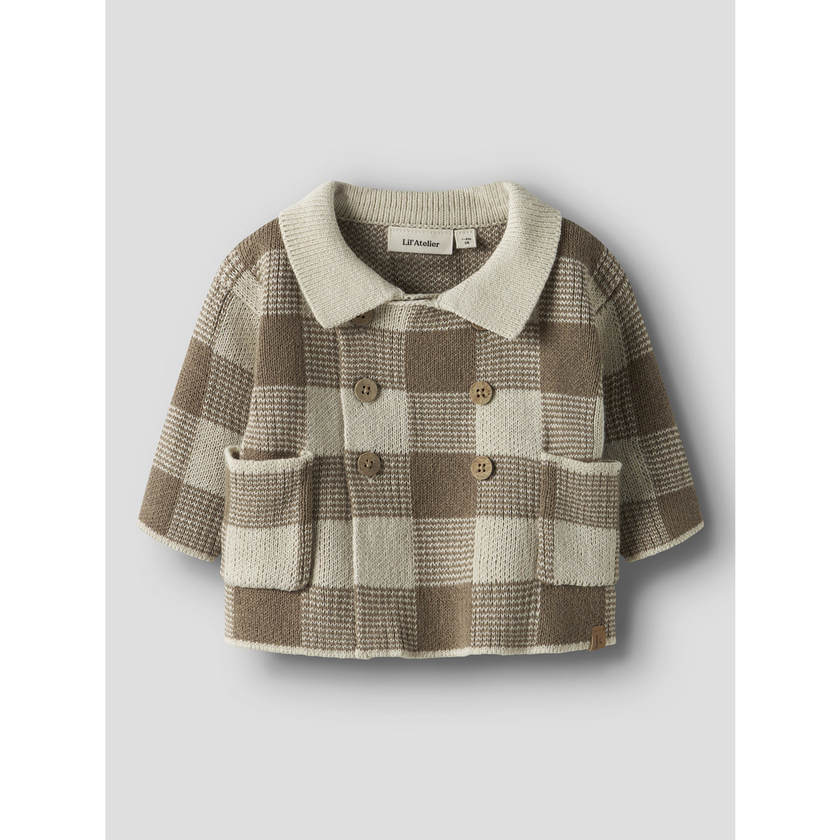 Lil'Atelier Sepia Tint Nbmrobo Ls Loose Strik Card Lil