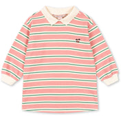 Konges Sløjd Blush Bound Stripe Spotty Ls Kjole Gots