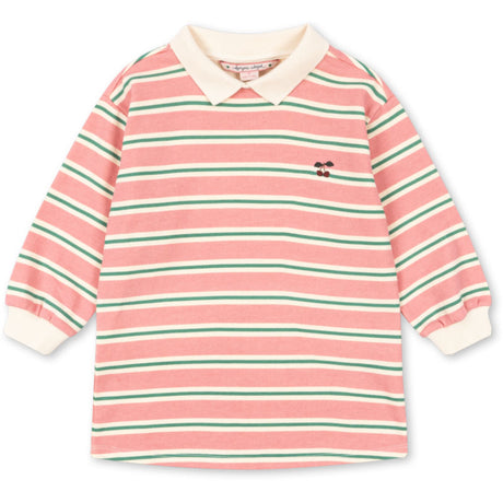 Konges Sløjd Blush Bound Stripe Spotty Ls Kjole Gots