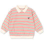 Konges Sløjd Blush Bound Stripe Spotty Ls Polo Gots