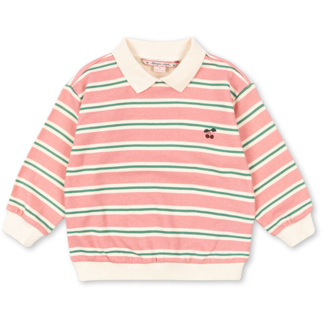 Konges Sløjd Blush Bound Stripe Spotty Ls Polo Gots