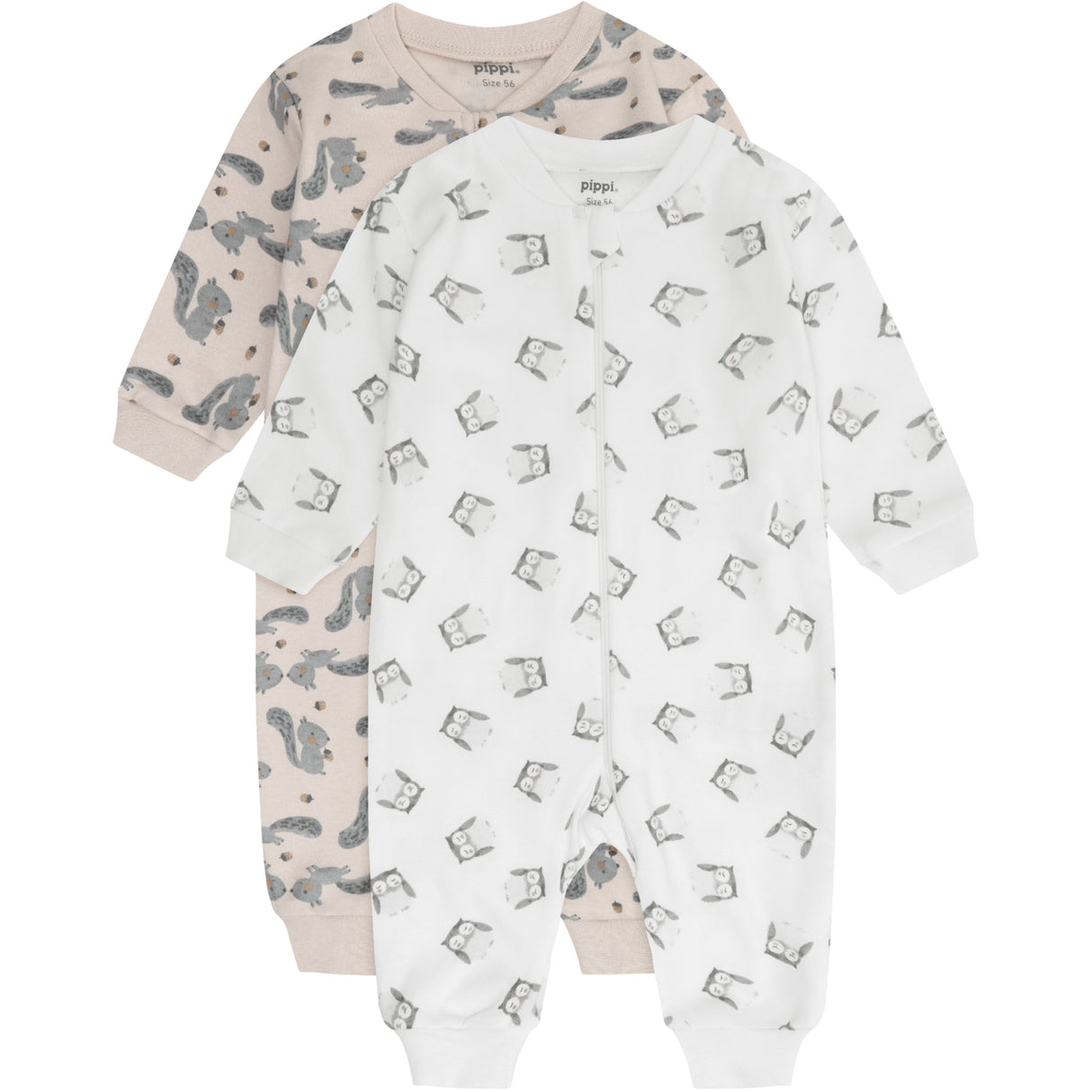 Pippi Rainy Day Natdragt -Zipper (2-Pack)