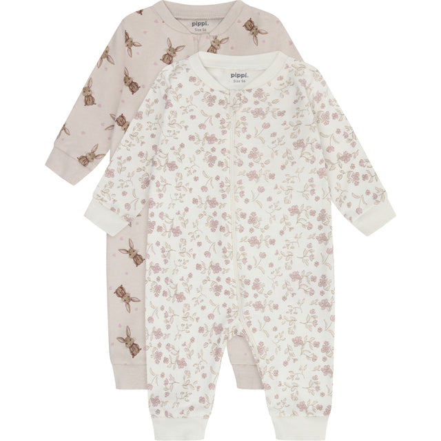 Pippi Violet Ice Natdragt -Zipper (2-Pack)