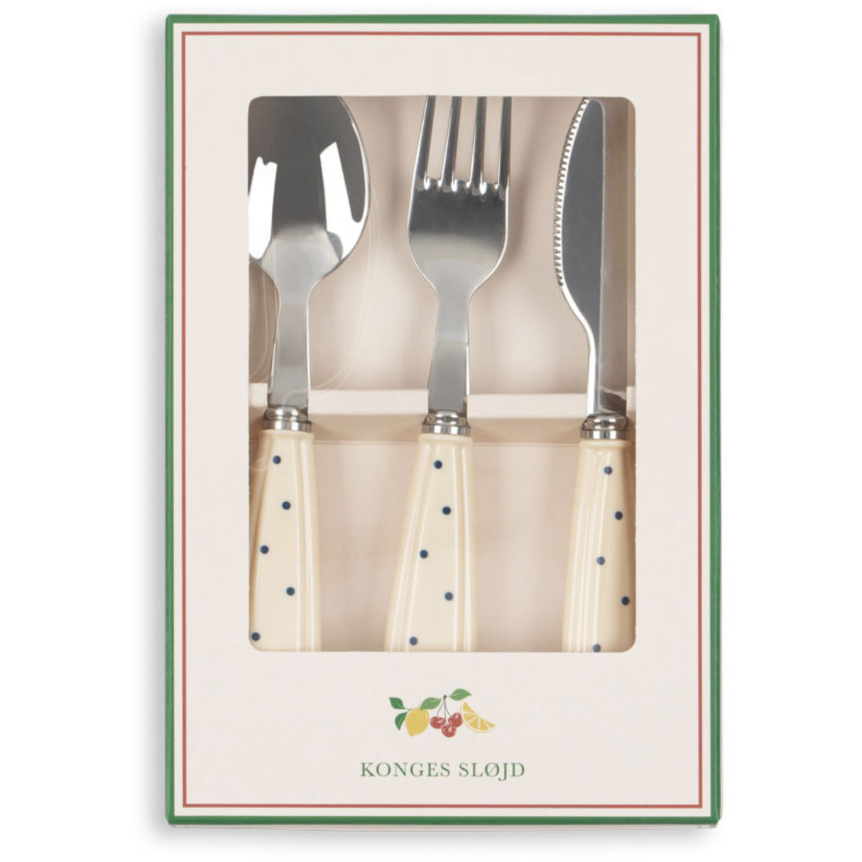 Konges Sløjd Navy Dot Bestik Sæt