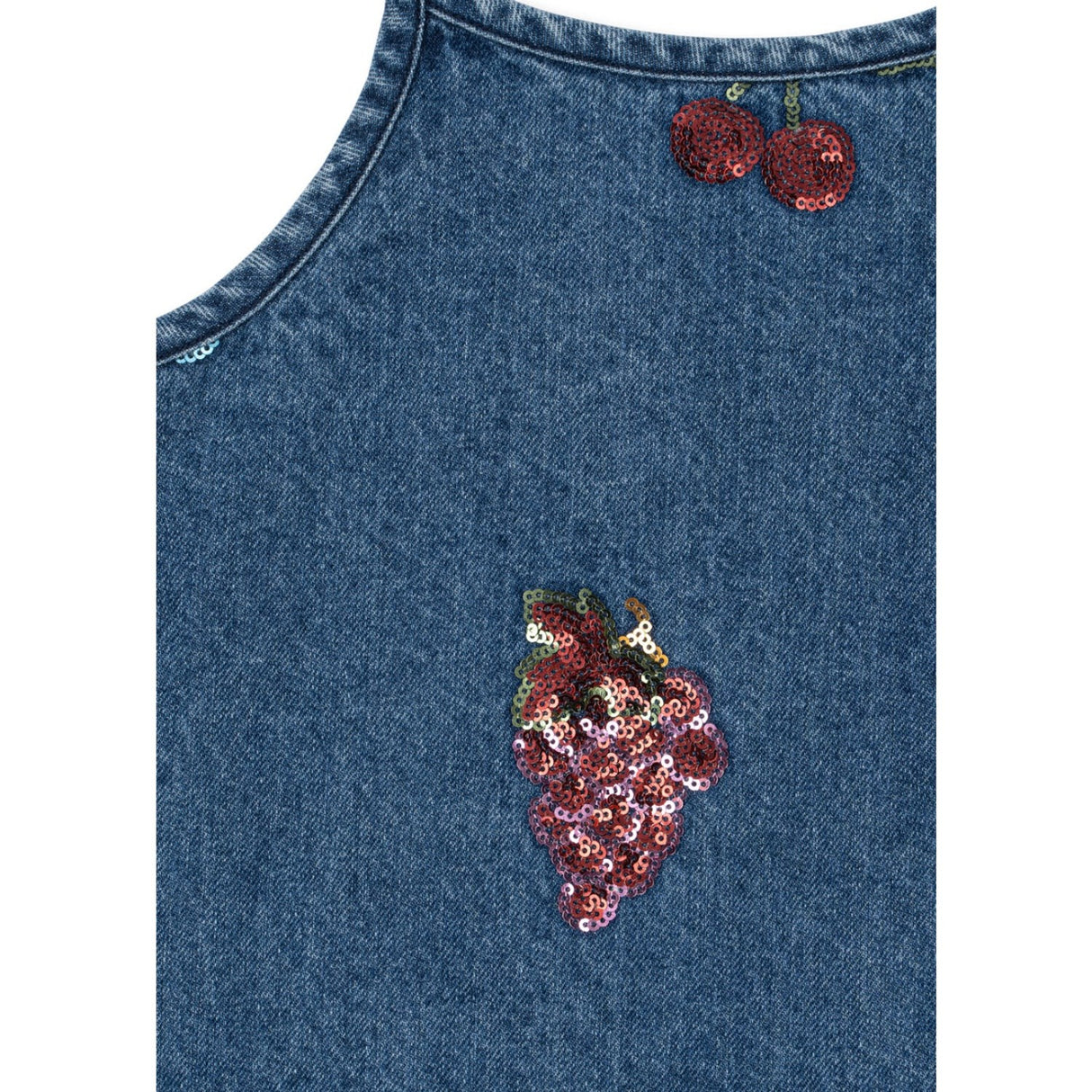 Konges Sløjd Vitamins Magot Paliet Strop Kjole Denim Gots