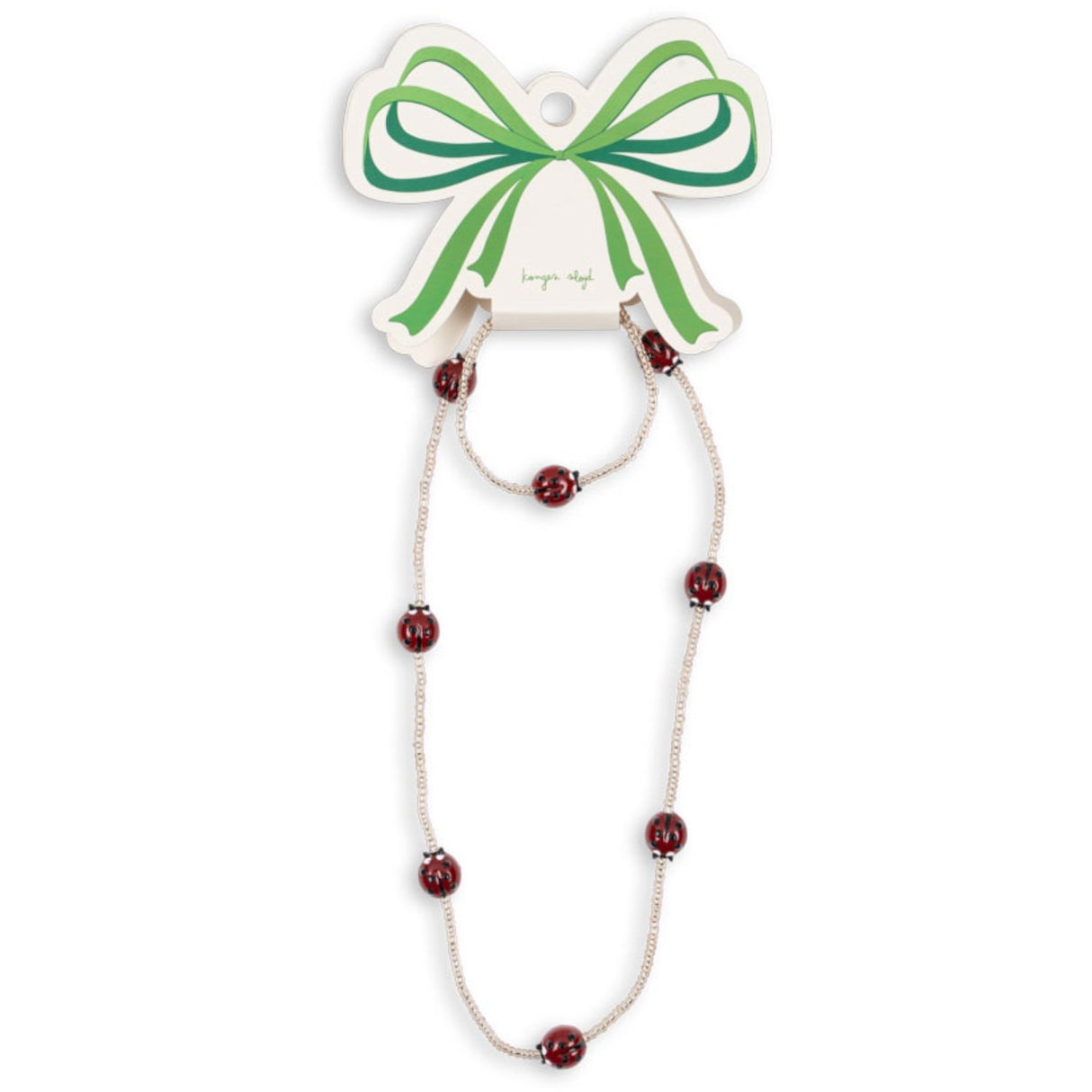 Konges Sløjd Ladybug Ladybug Necklace & Bracelet Sæt