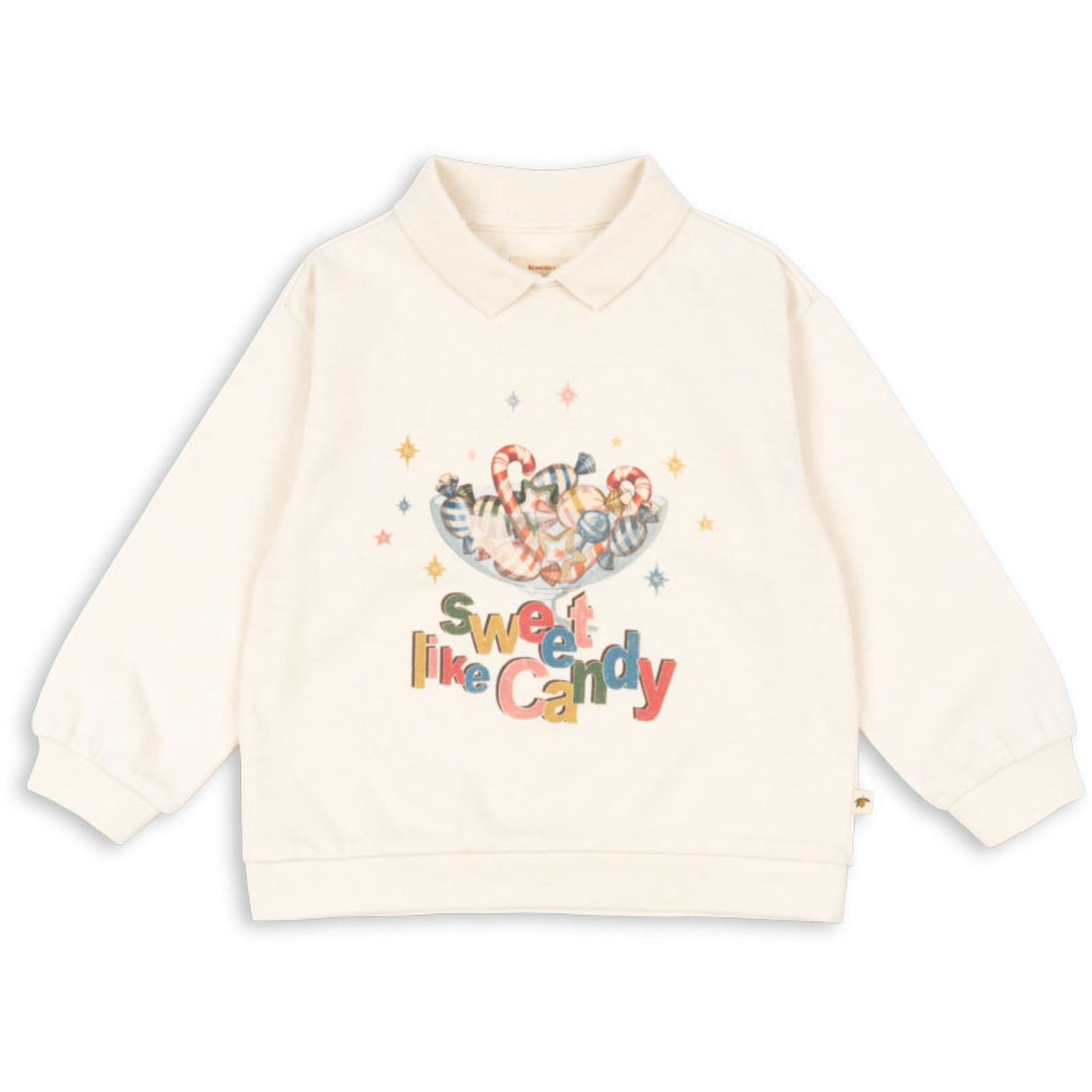 Konges Sløjd Antique White Spotty Ls Polo Gots