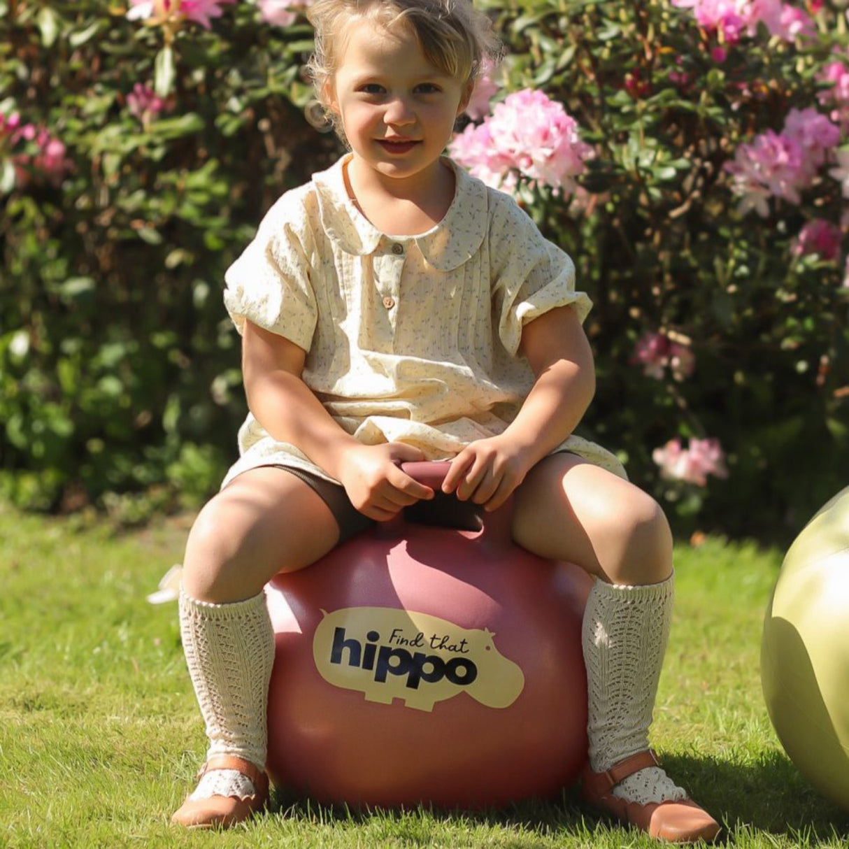 Find that Hippo Hoppebold - Farve Tyrkisk Rose, Str. 45 Cm