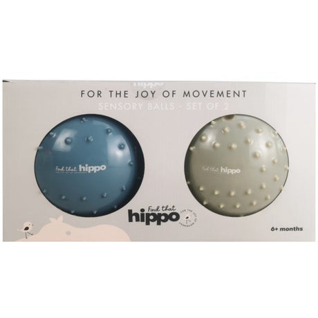 Find that Hippo Sanse-Bolde - Sæt Med 2 Stk., Farver Metallic Blue & Khaki