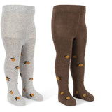 Konges Sløjd Lemon 2 Pak Jaquard Strømpebukser Lemon