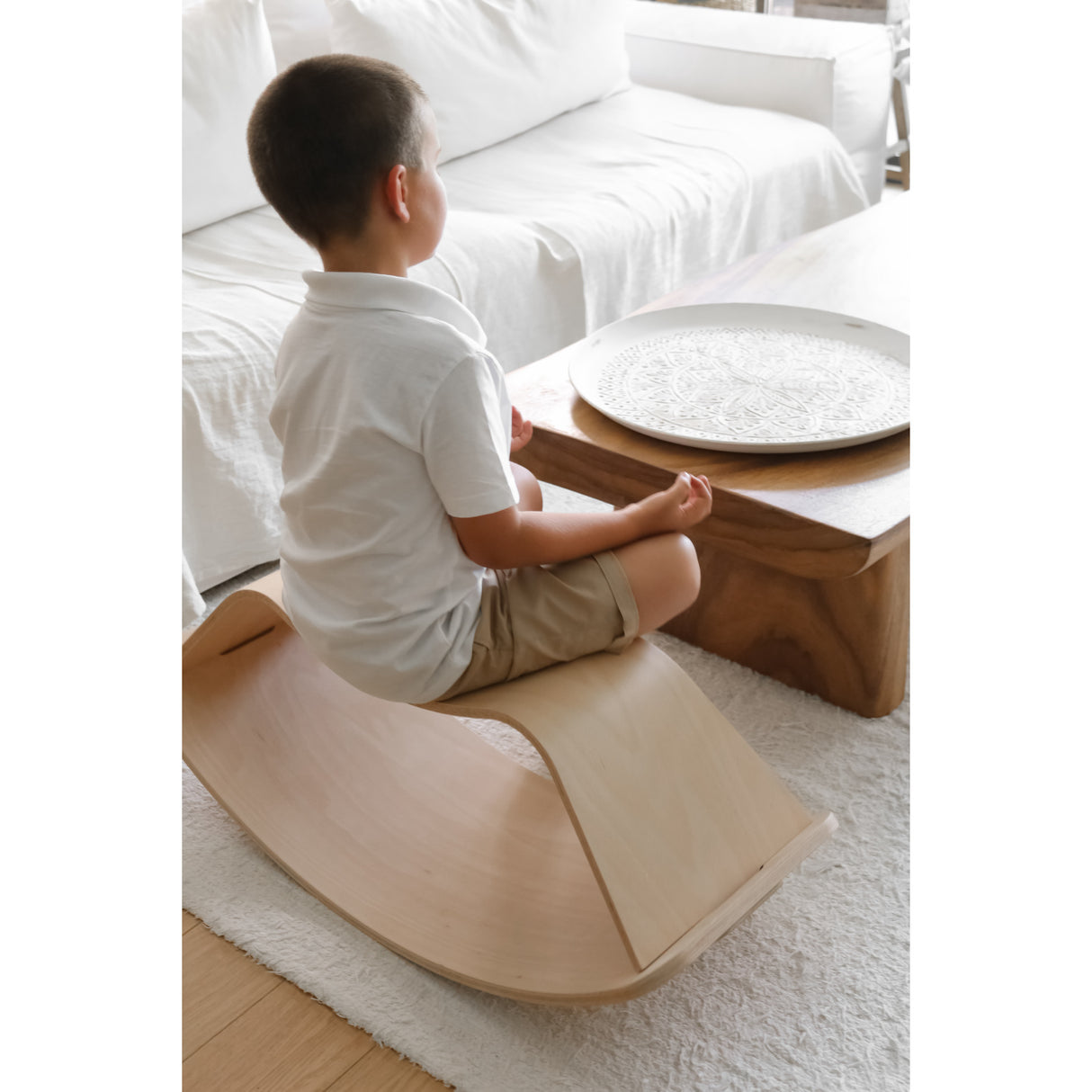 Curve Lab Natural Rocking Stool & Perfect Arc Balance Board