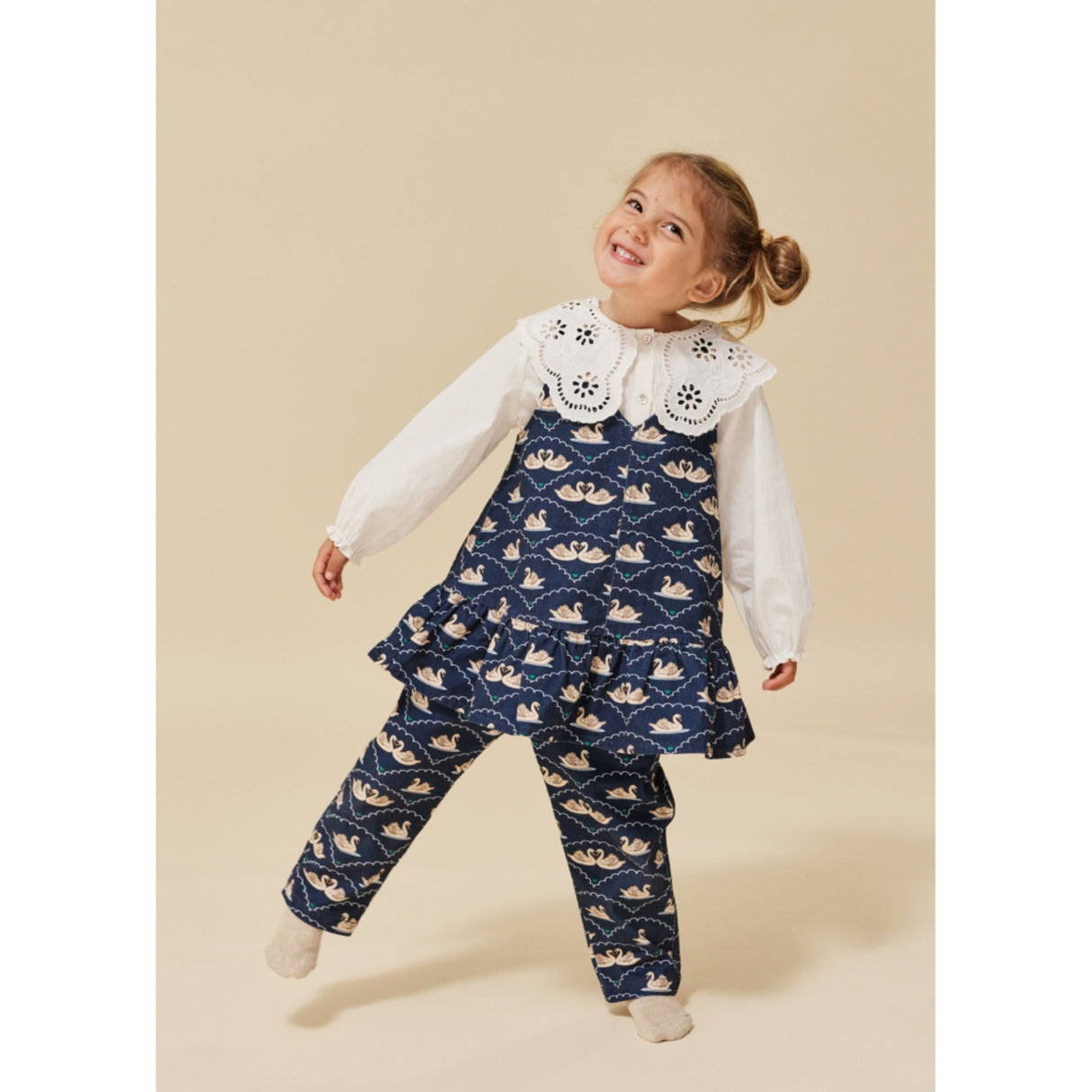 Konges Sløjd x Luksusbaby Swan Eclipse Fen Bukser