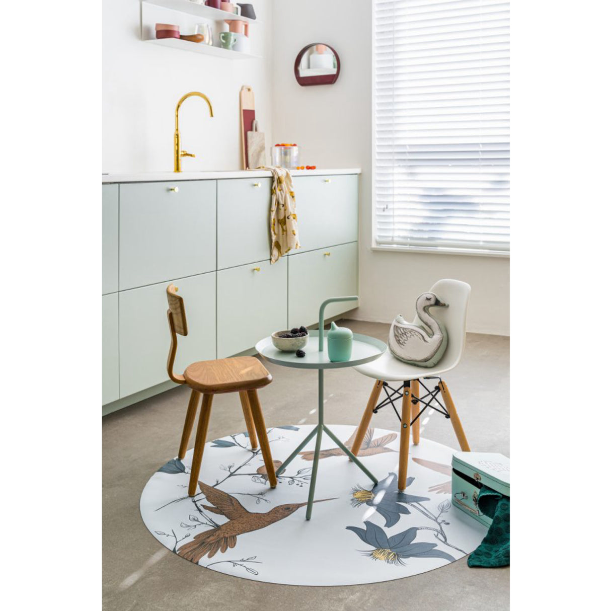 Everleigh & Me Hummingbird Blå Stoleunderlag