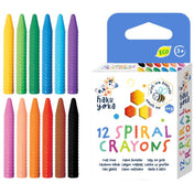 Haku Yoka Spiralformede Farvekridt 12 Styk