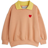 Mini Rodini Pink Heart Emb Krave Sweatshirt